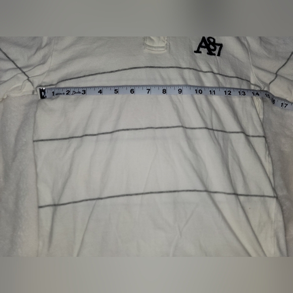 Aeropostale White and Black Polo Shirt Classic Design - Picture 4 of 5